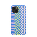 Electric Blue Mixed Up iPhone 13 Mini Case