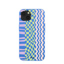 Electric Blue Mixed Up iPhone 13 Case