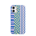 Electric Blue Mixed Up iPhone 16 Plus Case