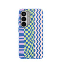Electric Blue Mixed Up Samsung Galaxy S26 Case