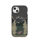 Black Moose Mountain iPhone 15 Case