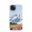 Powder Blue Mountains and Blooms iPhone 13 Case