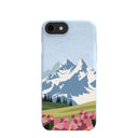 Powder Blue Mountains and Blooms iPhone 6/6s/7/8/SE Case