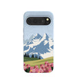 Powder Blue Mountains and Blooms Google Pixel 10 Pro XL Case