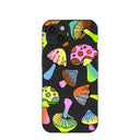 Black Mushroom Party iPhone 13 Case