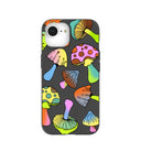 Black Mushroom Party iPhone 16e/17e Case