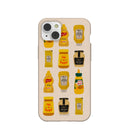 Seashell Mustard Fan iPhone 14 Plus Case