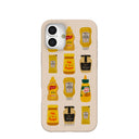 Seashell Mustard Fan iPhone 16 Plus Case