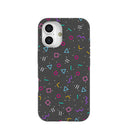 Black Neon Nostalgia iPhone 16 Case