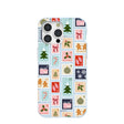 Powder Blue Noel Stamps iPhone 15 Pro Max Case