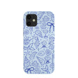 Powder Blue Ocean Charms iPhone 12 Mini Case