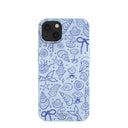 Powder Blue Ocean Charms iPhone 13 Case