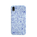 Powder Blue Ocean Charms iPhone XR Case