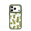 Clear Olive Hour iPhone 17 Pro Case With Forest Floor Ridge (MagSafe included)