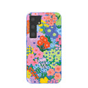 Electric Blue Painted Garden Samsung Galaxy S24 Case