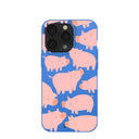 Electric Blue Piggies iPhone 13 Pro Case