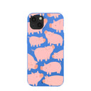 Electric Blue Piggies iPhone 13 Case