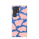 Electric Blue Piggies Samsung Galaxy S24 Ultra Case