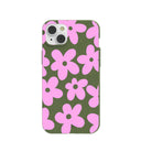 Forest Floor Pink Blooms iPhone 14 Plus Case