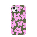 Forest Floor Pink Blooms iPhone 15 Case