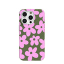 Forest Floor Pink Blooms iPhone 16 Pro Case