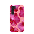 Bubblegum Pink Pink Orchids Samsung Galaxy S25+(Plus) Case