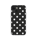Black Polka Confetti iPhone 13 Mini Case