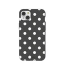 Black Polka Confetti iPhone 14 Plus Case