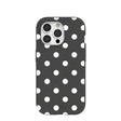 Black Polka Confetti iPhone 15 Pro Case
