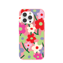Bubblegum Pink Poppy Flora iPhone 14 Pro Case