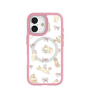 Clear Purrfection iPhone 17 Case With Petal Pink Ridge (MagSafe included)