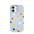 Powder Blue Rainbow Dots iPhone 17 Case