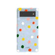 Powder Blue Rainbow Dots Google Pixel 6 Case