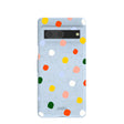 Powder Blue Rainbow Dots Google Pixel 7 Case