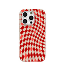 Seashell Red Checks iPhone 16 Pro Case