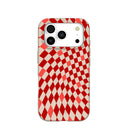 Seashell Red Checks iPhone 17 Pro Case
