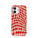 Seashell Red Checks iPhone 17 Case
