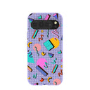 Lavender Retro Grid Google Pixel 10 Pro XL Case