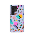 Lavender Retro Grid Samsung Galaxy S25 Ultra Case