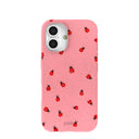Bubblegum Pink Rosy Ladybug iPhone 16 Case