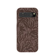 Chocolate Brown Rustic Leaves Google Pixel 9 Pro XL Case