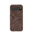 Chocolate Brown Rustic Leaves Google Pixel 9 Pro XL Case