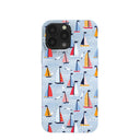Powder Blue Sails and Seagulls iPhone 13 Pro Max Case