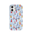Powder Blue Sails and Seagulls iPhone 16 Case