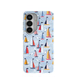 Powder Blue Sails and Seagulls Samsung Galaxy S26 Case