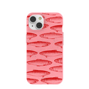 Bubblegum Pink Sardine Stream iPhone 14 Case