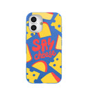 Electric Blue Say Cheese iPhone 16 Case
