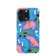 Electric Blue Sea Cows iPhone 13 Pro Case