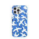 Electric Blue Seagulls iPhone 15 Pro Max Case