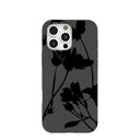 Black Shadow Petals iPhone 16 Pro Max Case